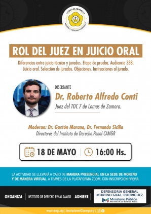 ROL DEL JUEZ EN EL JUICIO ORAL